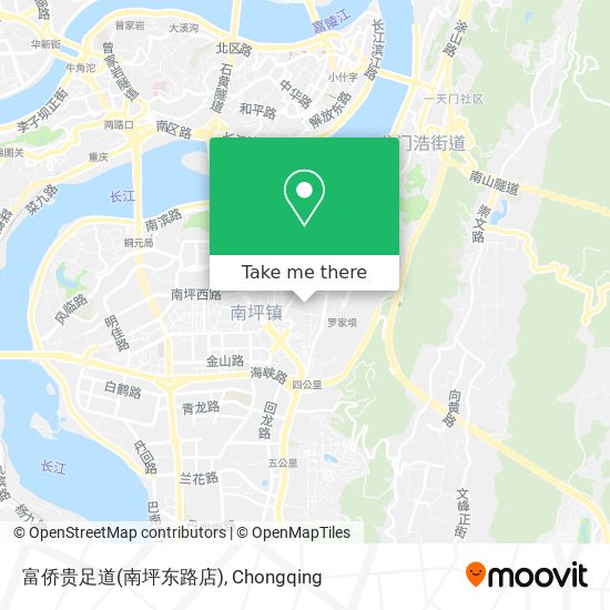 富侨贵足道(南坪东路店) map