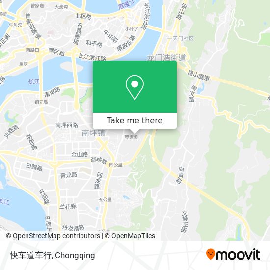 快车道车行 map