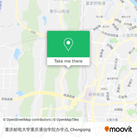 重庆邮电大学重庆通信学院办学点 map