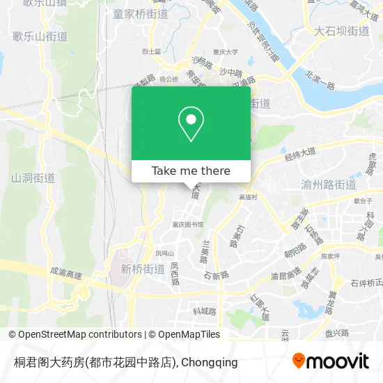 桐君阁大药房(都市花园中路店) map