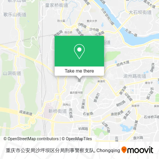 重庆市公安局沙坪坝区分局刑事警察支队 map