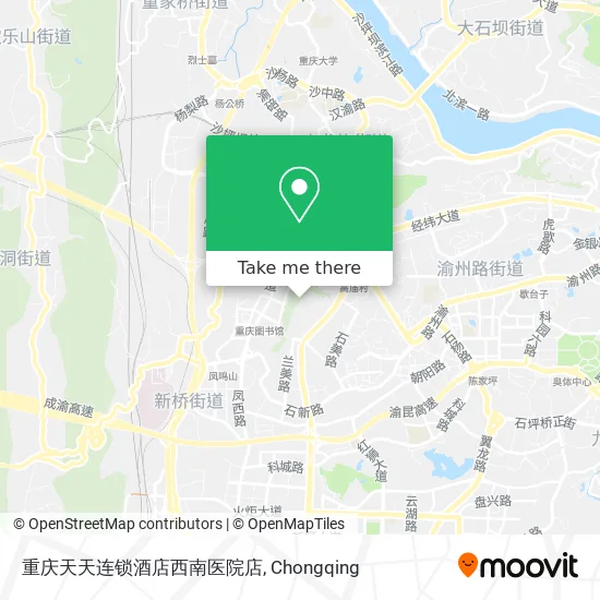 重庆天天连锁酒店西南医院店 map