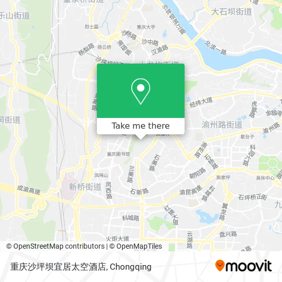 重庆沙坪坝宜居太空酒店 map