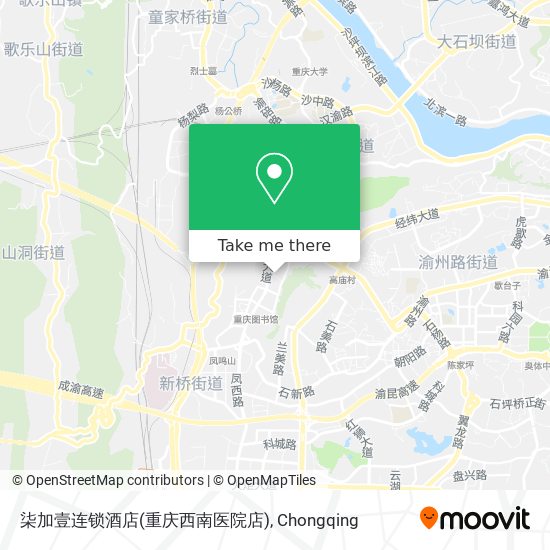 柒加壹连锁酒店(重庆西南医院店) map