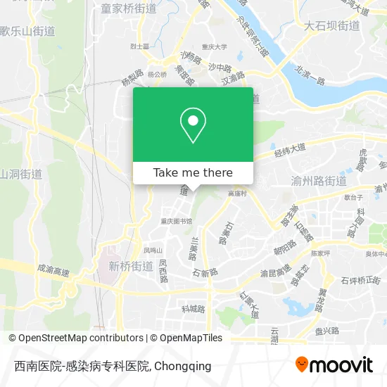 西南医院-感染病专科医院 map