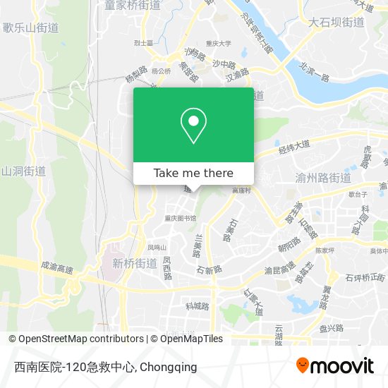 西南医院-120急救中心 map