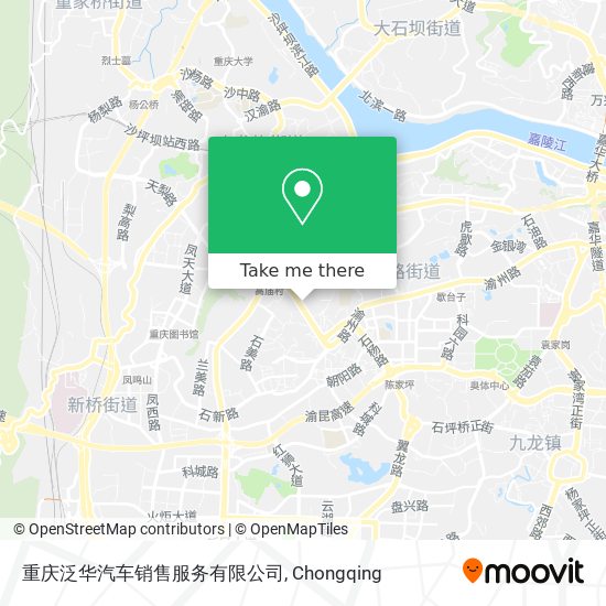 重庆泛华汽车销售服务有限公司 map