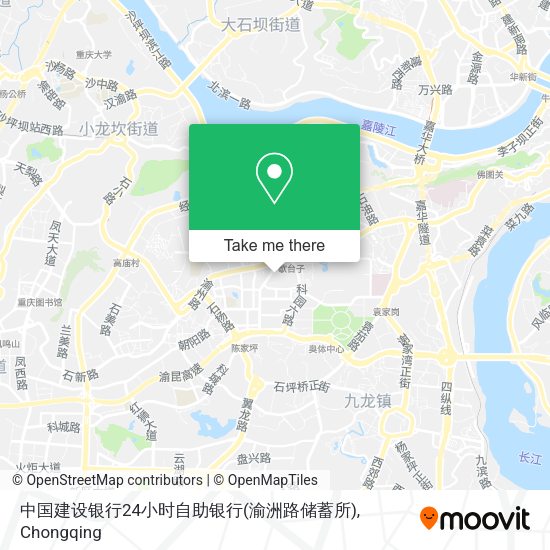 中国建设银行24小时自助银行(渝洲路储蓄所) map