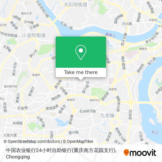 中国农业银行24小时自助银行(重庆南方花园支行) map