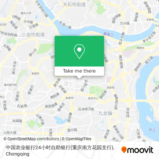 中国农业银行24小时自助银行(重庆南方花园支行) map