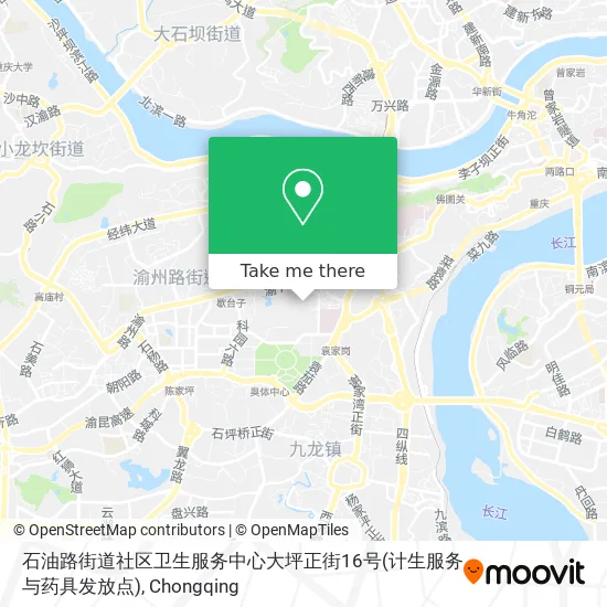 石油路街道社区卫生服务中心大坪正街16号(计生服务与药具发放点) map