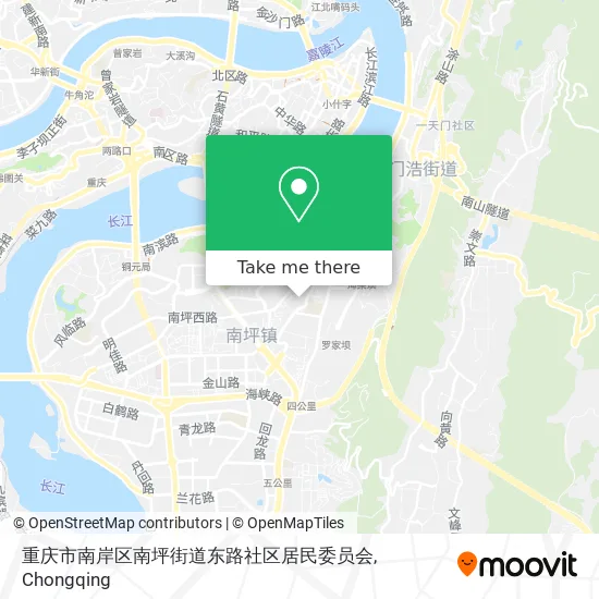 重庆市南岸区南坪街道东路社区居民委员会 map