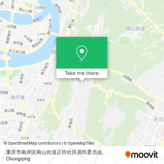 重庆市南岸区南山街道正街社区居民委员会 map