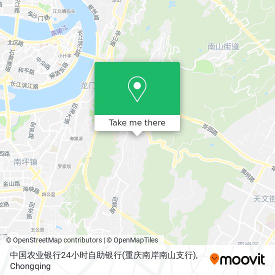 中国农业银行24小时自助银行(重庆南岸南山支行) map