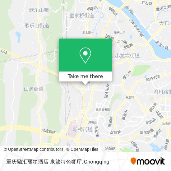 重庆融汇丽笙酒店-泉籁特色餐厅 map