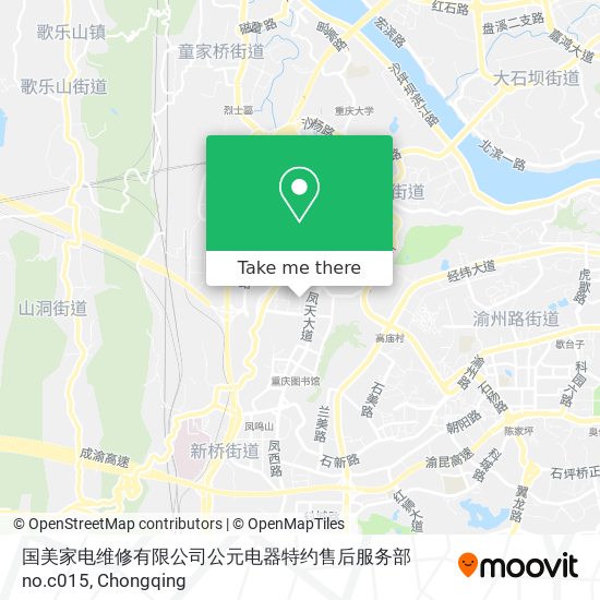 国美家电维修有限公司公元电器特约售后服务部no.c015 map