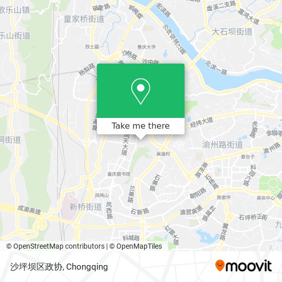 沙坪坝区政协 map