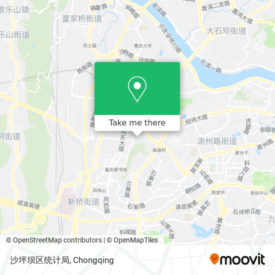 沙坪坝区统计局 map