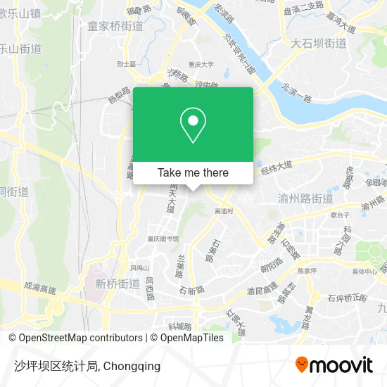 沙坪坝区统计局 map