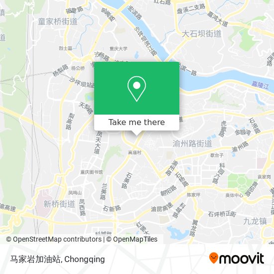 马家岩加油站 map