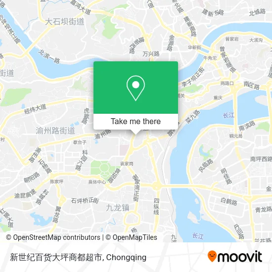 新世纪百货大坪商都超市 map