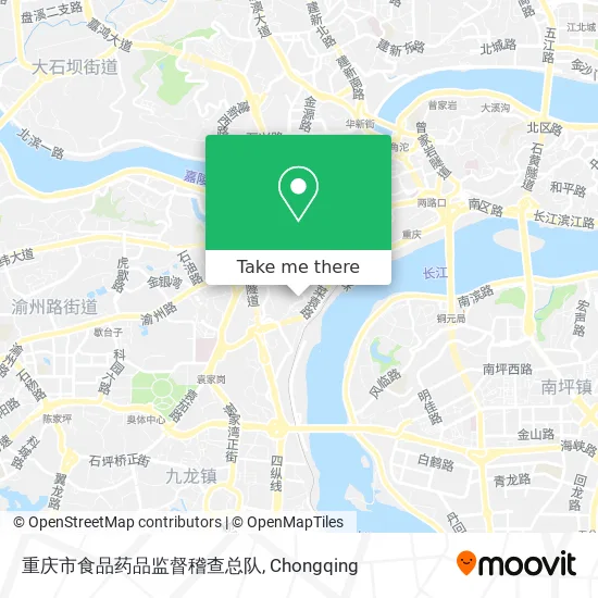 重庆市食品药品监督稽查总队 map