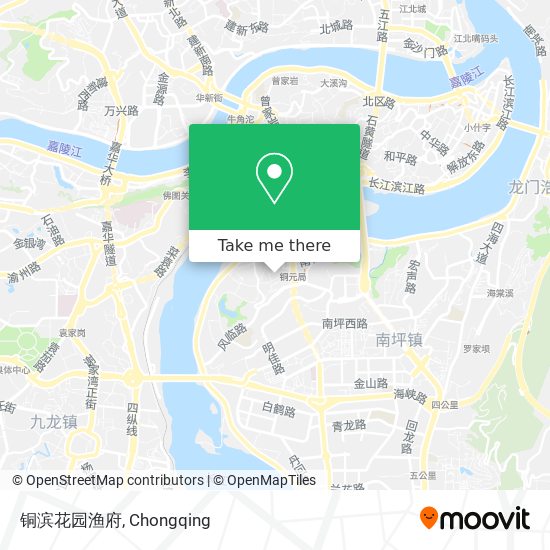 铜滨花园渔府 map