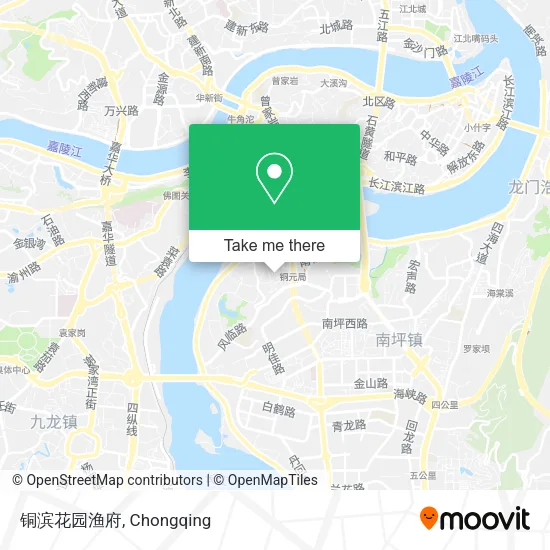 铜滨花园渔府 map
