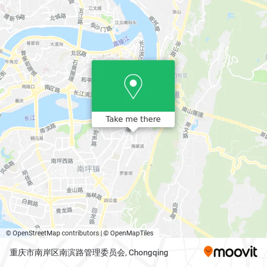 重庆市南岸区南滨路管理委员会 map