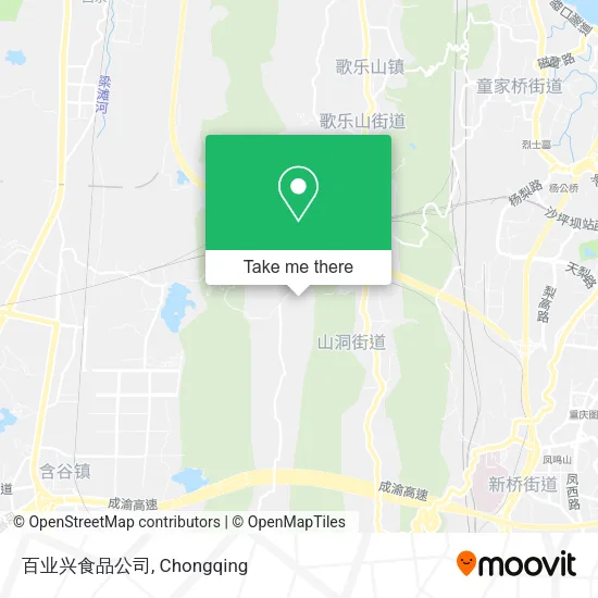 百业兴食品公司 map