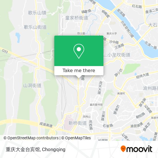 重庆大金台宾馆 map
