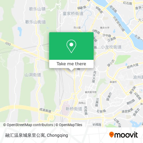 融汇温泉城泉里公寓 map