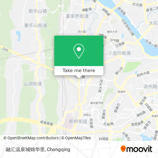 融汇温泉城锦华里 map