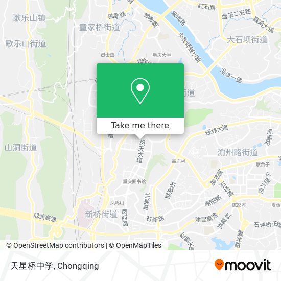 天星桥中学 map