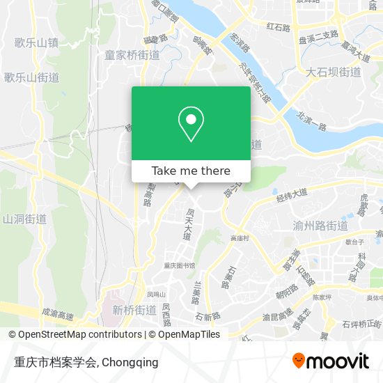 重庆市档案学会 map