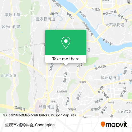 重庆市档案学会 map