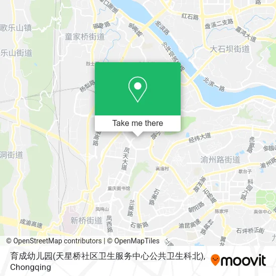 育成幼儿园(天星桥社区卫生服务中心公共卫生科北) map