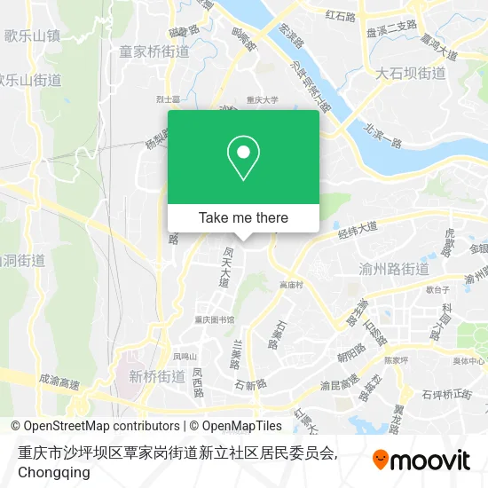 重庆市沙坪坝区覃家岗街道新立社区居民委员会 map