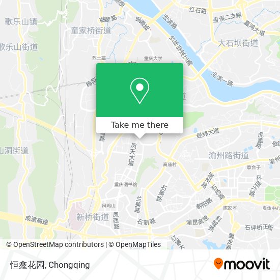 恒鑫花园 map