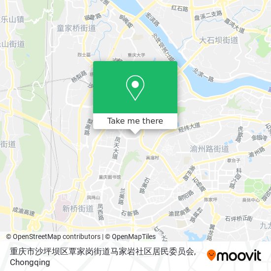 重庆市沙坪坝区覃家岗街道马家岩社区居民委员会 map