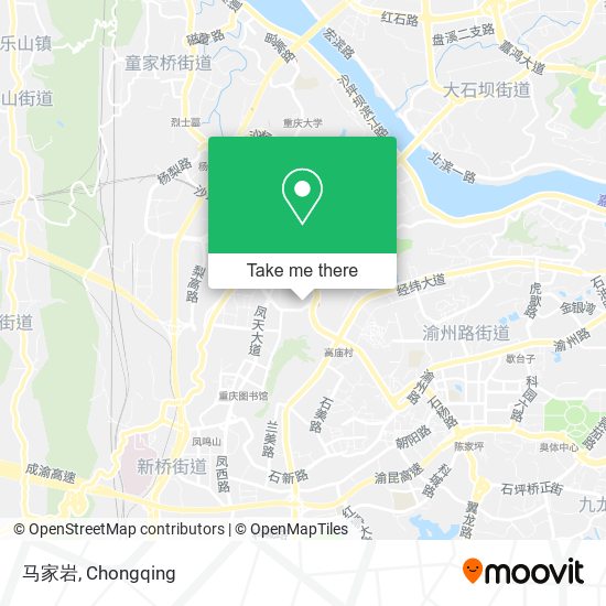 马家岩 map