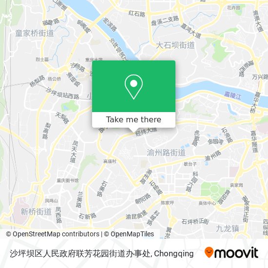 沙坪坝区人民政府联芳花园街道办事处 map