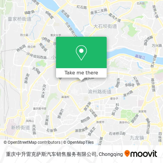 重庆中升雷克萨斯汽车销售服务有限公司 map