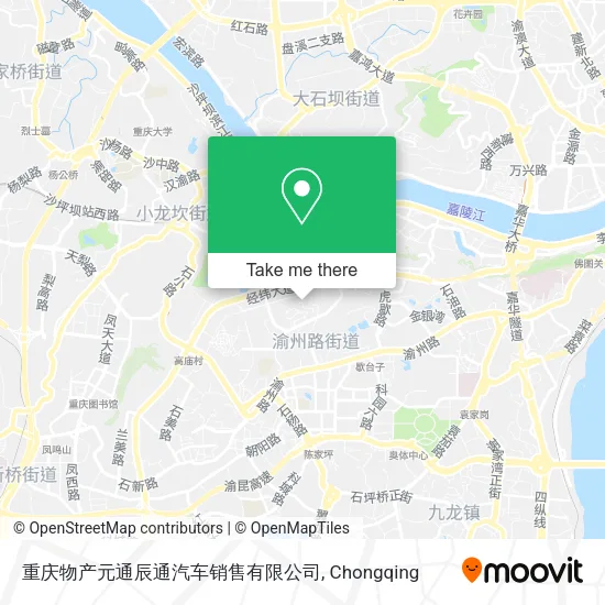 重庆物产元通辰通汽车销售有限公司 map