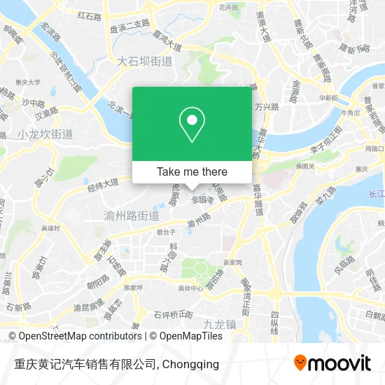 重庆黄记汽车销售有限公司 map