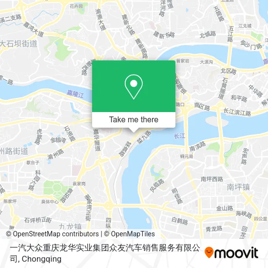 一汽大众重庆龙华实业集团众友汽车销售服务有限公司 map