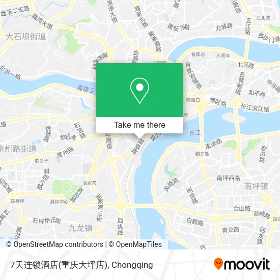 7天连锁酒店(重庆大坪店) map