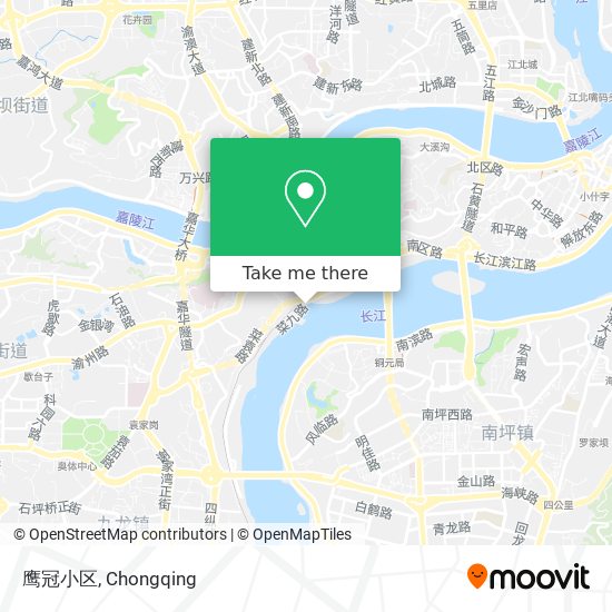鹰冠小区 map
