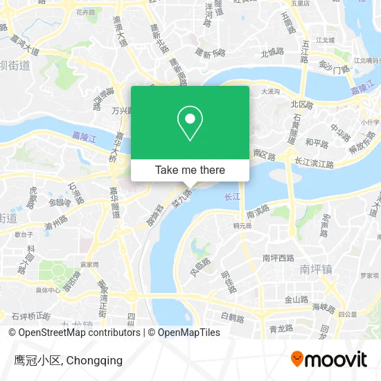 鹰冠小区 map