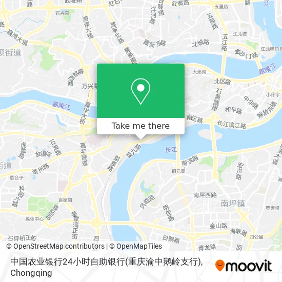 中国农业银行24小时自助银行(重庆渝中鹅岭支行) map